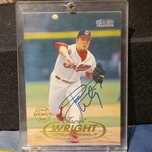1998 Fleer autograph Jaret Wright